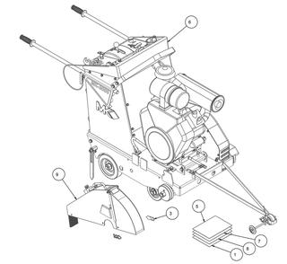 Section 05 Diagram and Parts List for MK-3020V 166447-20 MK Diamond Concrete Saw